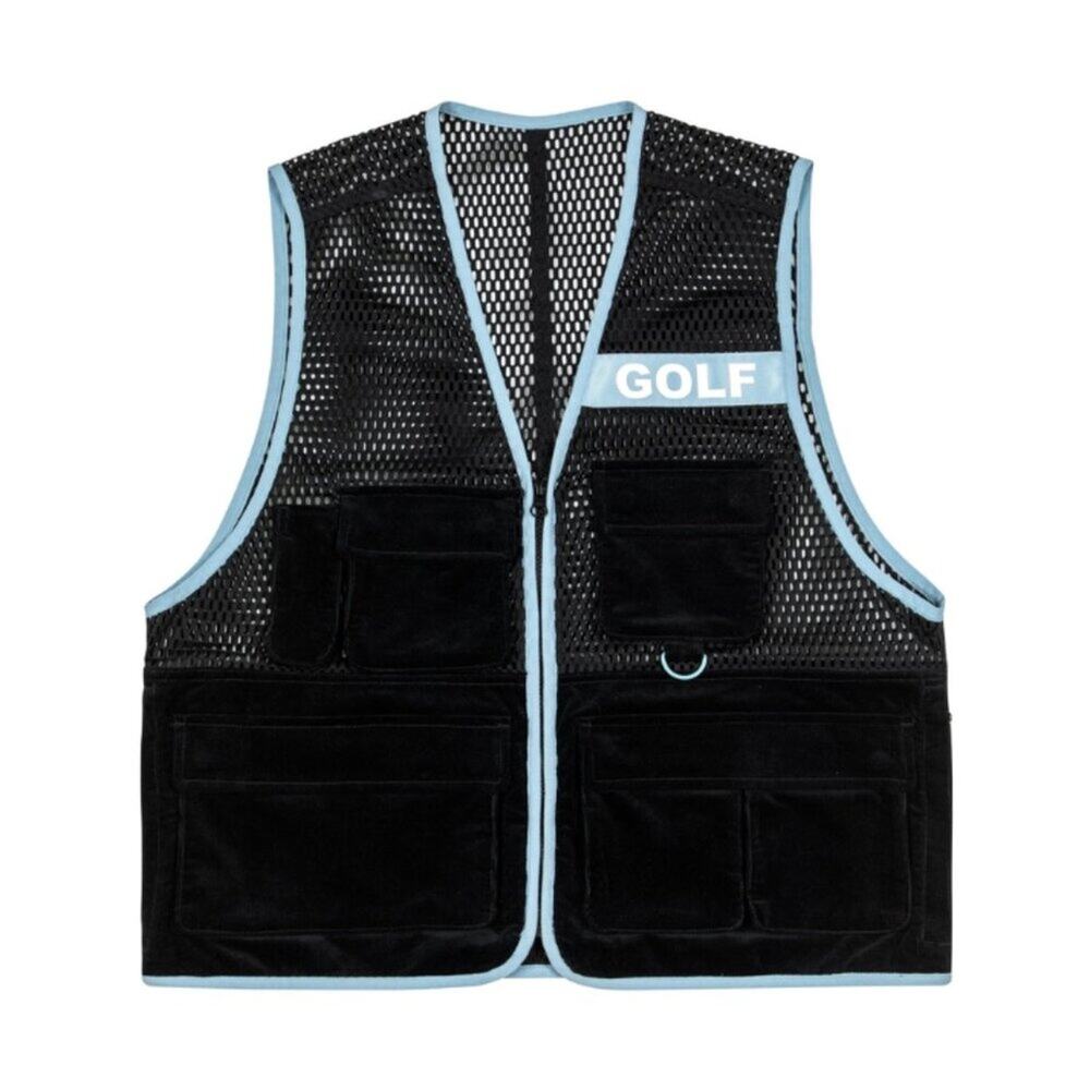Golf Wang Apex Vest M Black/Light Blue